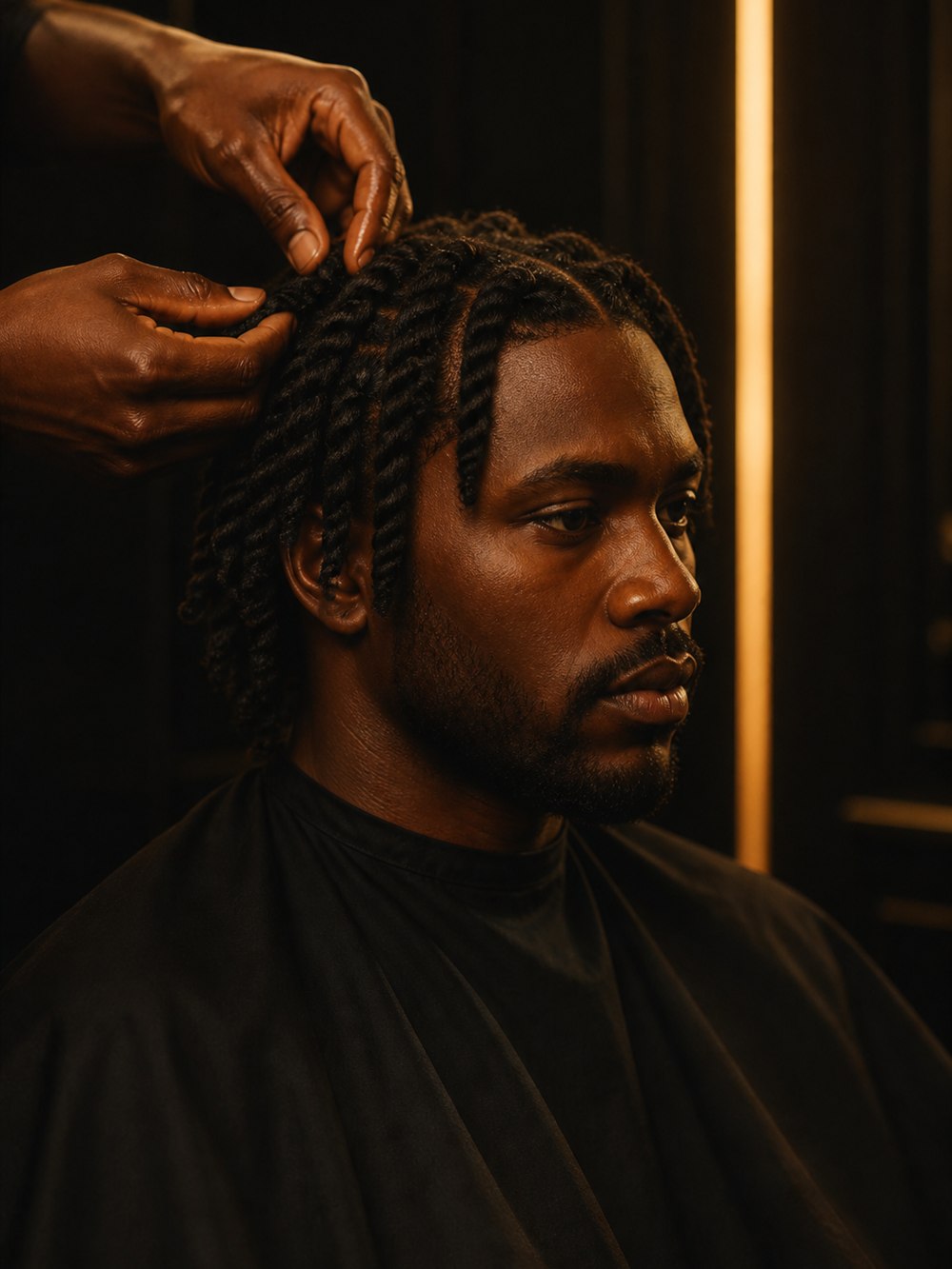 Men's cut and finish
